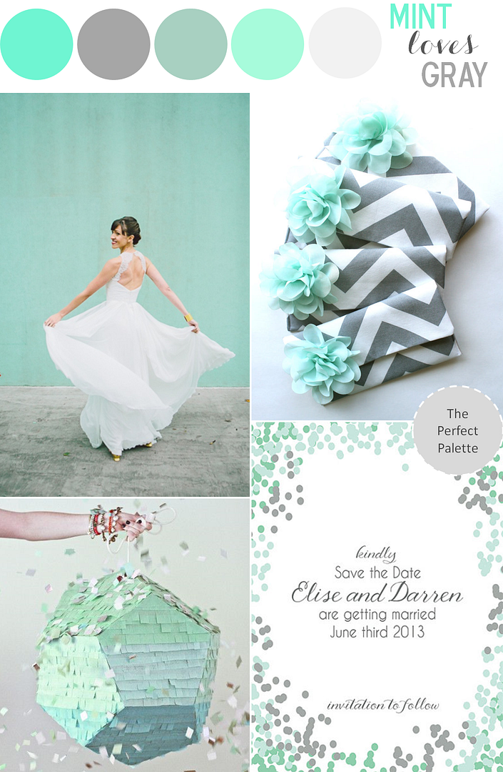 Color Story Mint Loves Gray! The Perfect Palette